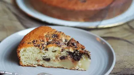 Recette gâteau au yaourt chocolat et poires