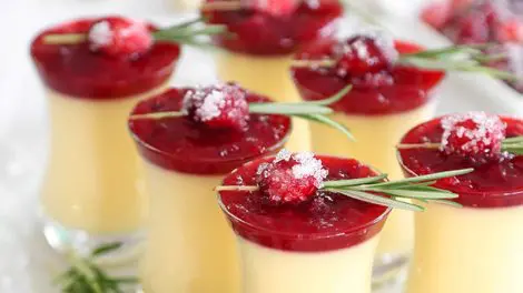 Panna Cotta au sauce cerise