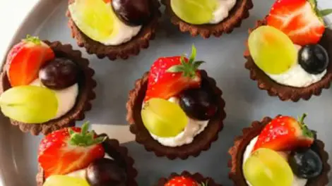 Recette mini tarte chocolat aux fruits