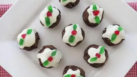 Petit pudding au chocolat de Noël