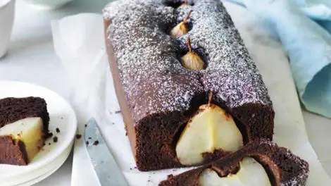 Gâteau aux poires au chocolat