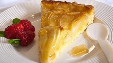 Tarte aux pommes et amandes