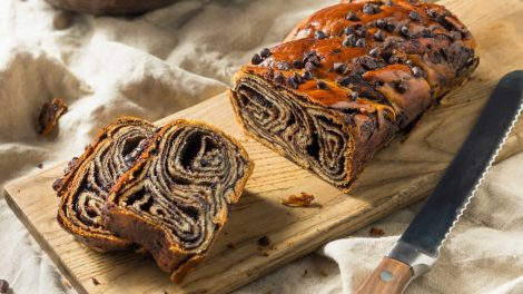 Brioche tressée au chocolat