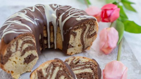 Le meilleur cake marbré au chocolat