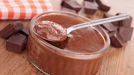 Mousse au chocolat sans farine