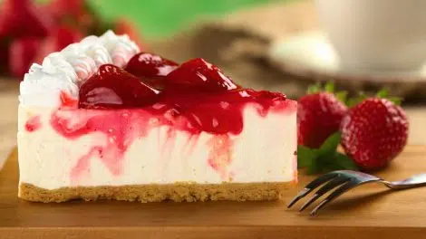 Cheesecake sans cuisson aux fraises