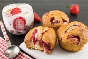 Muffins à la fraise