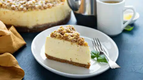 Cheesecake aux noix de pécan et caramel