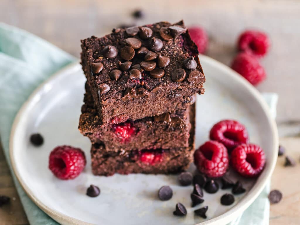 Brownies aux framboises