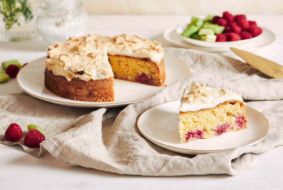 Gâteau léger aux framboises