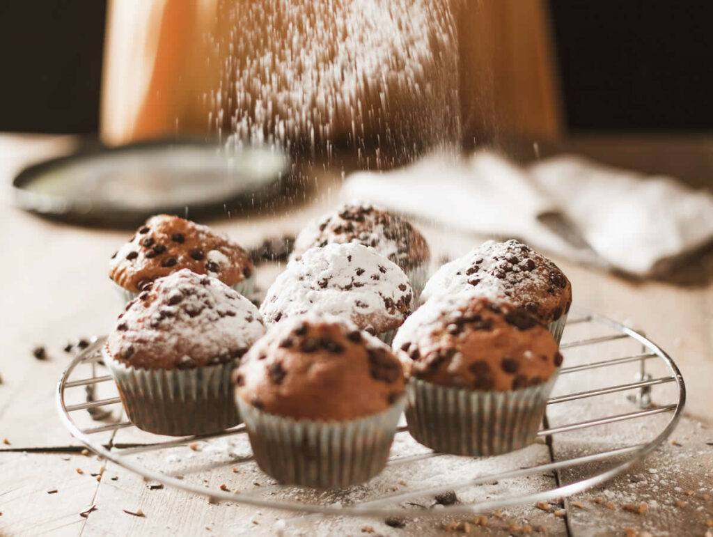 Recette de Muffins aux pépites de chocolat