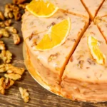 Gâteau à l'orange et noix