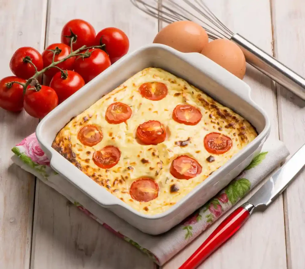 Gâteau à la ricotta et aux tomates