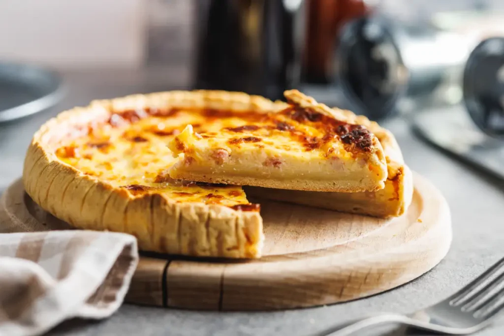 Recette quiche lorraine traditionnelle lardons